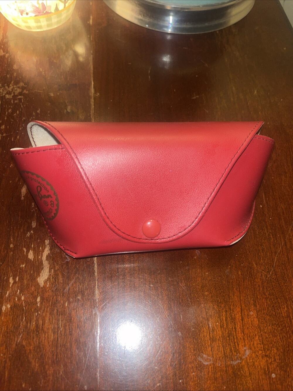 Classic Ray Ban Sunglasses Case Soft Case Clean Red Great Condition Pre-Owned